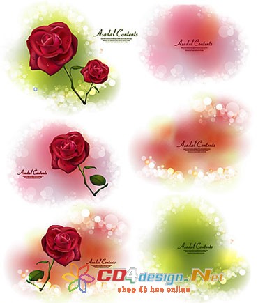 Vector background hoa hồng cực đẹp